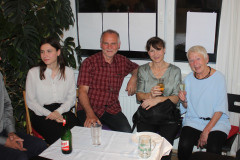 Gruppenbild mit Familie Mazanik. Müde aber glücklich