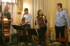 Eine zufriedene Band